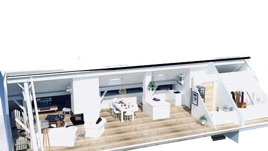 Plan en coupe #3D #plan